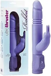 Ultra Thruster Rabbit Vibrator | Clitoral G-Spot Stimulator Rabbit Stim 6 Inch Dildo Sucking Dildo Thrusting Masturbation Vibe Gspotter Toys For Women