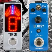Rowin LEF-321 BLUESY Sweet N Wild Blues-breaker Tone + Tuner Guitar Effect Pedal