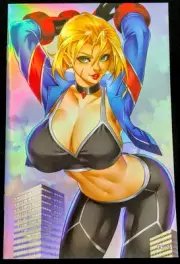 Valkyrie Saviors: Key of Storms #4 Figher Larissa FOIL Virgin Variant #14/25