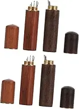 STOBOK 2 Sets Hand Sewing Needle Stringing Needles Knitting Needles Stitching Needles Cross Needles Crafting Needles Circular Needle Travel Wooden Toothpick Portable Stainless Steel