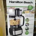 Hamilton Beach 12 Cup Stack and Snap Food Processor Black 70727G