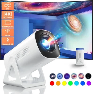 4K+Mini+Projector+10000+Lumen+LED+1080P+WiFi+Bluetooth+UHD+Portable+Home+Theater
