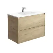Fienza Dolce Amato 900 Wall Hung Vanity Scandi Oak TCL90BS