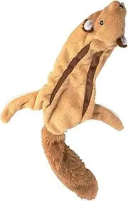 SPOT Mini Skinneeez | Stuffless Dog Toy with Squeaker for All Dogs | Tug-of-War Toy for Small and Large Breeds | 14" | Flying Squirrel Design | by Ethical Pet