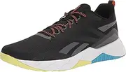 [Reebok] Men's Nfx Cross Trainer, Black/Pure Grey/Radiant Aqua, 11.5 US