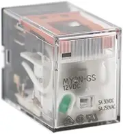 Baomain Gereral Purpose Relay My2N-Gs Dc 12V Coil LED Indicator 8 Pin Terminal