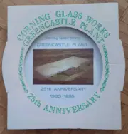 Corelle Corning Glass Works 25th Anniversary Greencastle Plant Employee Plate