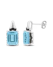 Rina Limor Silver 8.67 ct. tw. Sapphire & Topaz - Sky Earrings