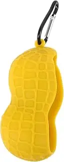 Kisangel Silicone Golf Ball Carrying Case Peanut-Shape Holder Lightweight Travel Accessory for Men Ball Organizing Pouch