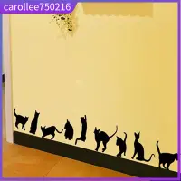 在飛比找蝦皮購物優惠-Nine Cats Wall Stickers Remova