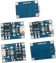 5pcs 1a 5v Micro USB Lithium Battery Charger DIY Kit 3.6/3.7v Battery Charger Board Led Indicators Safe Charging