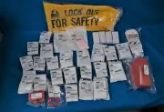 Condor Portable Lockout Kit with Black & Yellow Canvas Bag 437R68