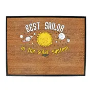 Sailing Ob Best Sailor In The Solar System - Funny Novelty Doormat Man Cave Floor mat