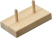 KALLORY Wooden Thread Holder Durable Sewing Thread Organizer Rack for Home Use Efficient Space Management Lightweight Design Minimalist Craft Storage for Yarn and Bobbins
