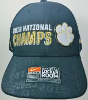 2018 Nike NCAA Football Clemson Tigers Official Locker Room National Champs Hat