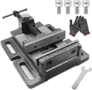 Heavy Duty Vice for Drill Press, 5.0" Black, Quick Release Workbench Industrial