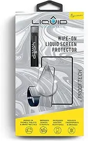 Glass Screen Protector Scratch and Shatter Resistant Wipe On Nano Protection for All Phones Tablets Smart Watches for Up To 4 Devices - Bottle