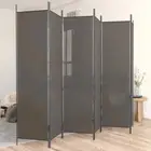 6 Panel Room Divider Bedroom Partition Foldable Screen Privacy Stand Anthracite