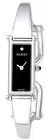 Gucci Watch 1500 OUTLET Plain Black Box Included Quartz 24MM YA015555 Silver