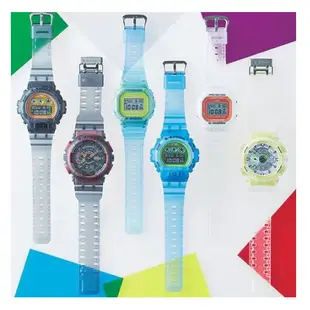 CASIO G-SHOCK 半透明金屬錶面設計休閒錶-透明藍款 DW-5600LS-2