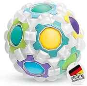 Rainbow Ball White - Patience Games for Children from 3 Years, Magic Ball Skill Game, Puzzle Game or Puzzle Ball, Ideal Small Items for Children as a Gift or for The Advent Calendar