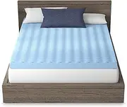 Vibe 4” Wave Convoluted Gel Memory Foam Mattress Topper, King