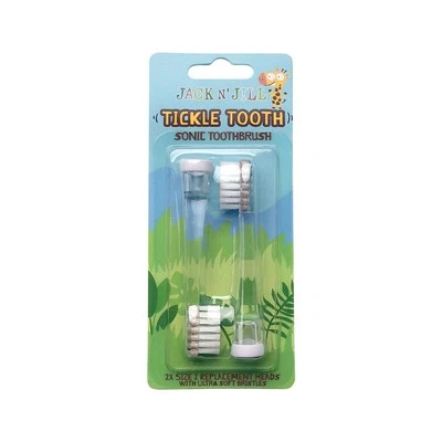 ^ Jack N Jill Tickle Tooth Sonic Toothbrush 2 Replacement Heads
