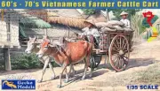 Gecko 1/35 60's - 70's Vietnamese Farmer Cattle Cart Set