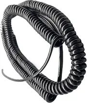 Spring Spiral Power Extension Cords, 5 Core Expandable Power Spiral Cable 17AWG Elastic Spiral Cable Telescopic Wire(Stretch 2.5 Meters)