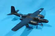 1/67 scale XA-26A Invader night fighter WW2 custom built airplane model