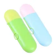 2 Pcs Toothbrush Toothpaste Travel Container Cases, Toothbrush Case Storage