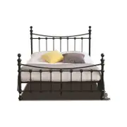 Istyle Modern Classic Julia King Metal Bed Frame Black