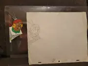 Fat Albert Halloween Animation Cel + Production Drawing