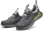 [SANGIN] Steel Toe Safety Shoes, Labor Protection Shoes, Work Protective Shoes, Non-Slip, Wear-Resistant, Breathable and Comfortable
