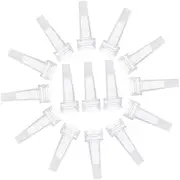 GANAZONO 50pcs Vial Bottle Cap Dropper Vials Liquid Syrup Sample Replacement Bottle Lid Small Bottles Dispensing Cap Squeeze Apothecary Oil Bottle Vial Bottle Horn Cap Transparent Plastic