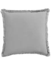 Home Design Studio Fringe Pillow Color Grey