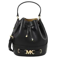 在飛比找momo購物網優惠-【Michael Kors】新版金屬MK LOGO鉚釘滾邊手