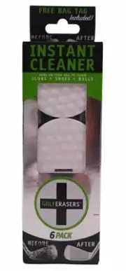 GolfERASERS Instant Golf Eraser, Premium Dual-Sided Sponge for Cleaning Clubs