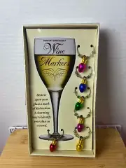 Christmas Lights Wine Markers Boston Warehouse New NIP