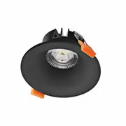 3A Lighting 9W LED Tri Colour Architectural Recessed Baffle Downlight - Black