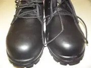 Bates Men's Leather Size 9.5 Mid Work Boots Steel Toe Black Soft Upper NIB