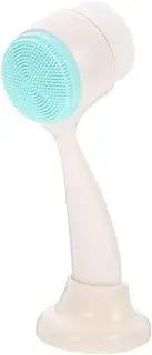 minkissy Manual Face Brush Lid Cleaning Spoon Electric Face Cleansing Brush Mask Facials Makeup Wipes Handle Face Tool Lip Cleansing Brush Cleanser Double Sided Facial Cleansing Brush