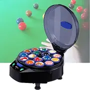 Electric Pool Ball Cleaning Machine, Billiard Ball Cleaner and Polisher, Automatic Pool Ball Cleaner Machine for 16 Balls, Snooker Clean Bulletproof Ballistic for Billiard Hall