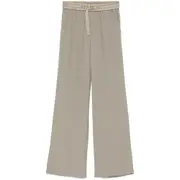 [Ami Paris] Ami Paris Drawstring Palazzo Pants XS NEUTRALS
