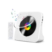 CD Player with Bluetooth Home CD Player with LED Screen-White