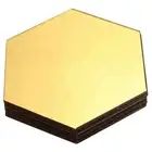 1X(12 Pcs DIY 3D Hexagon Decal Art Mural Wall Sticker Home Decor Removable6254