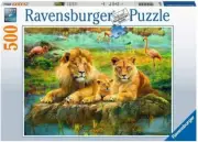 Ravensburger 500 Piece Jigsaw Puzzle - Lions In The Savanna 16584-1