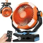 Portable Camping Fan with LED Lantern, 20000Mah Personal Rechargeable Fan, 360°