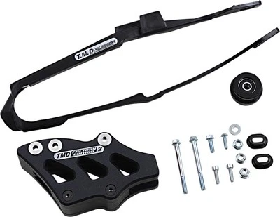 TM Design Dirt Cross Factory Edition 2 Chain Slide-n-Guide Kit Black DCK-OR11-BK