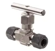 1/2" Tube 316ss Needle Valve (5000 Psi) Parker 8Z-V8LR-SS